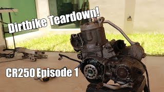 CR250 Supermoto Part 1: Full Tear Down to Frame! 1st Time Ever! CR250 Supermoto Part 1: Full Tear Down to Frame! 1st Time Ever!