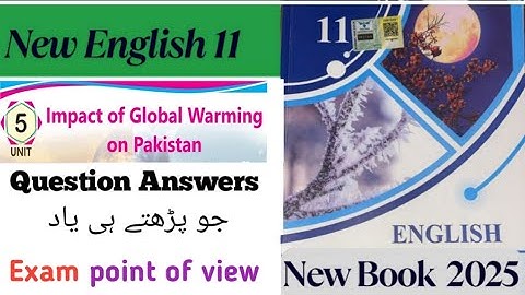 1st Year English New Book Chapter 5 Question Answer|Class 11 English newSyllabus 2025| PTB new book