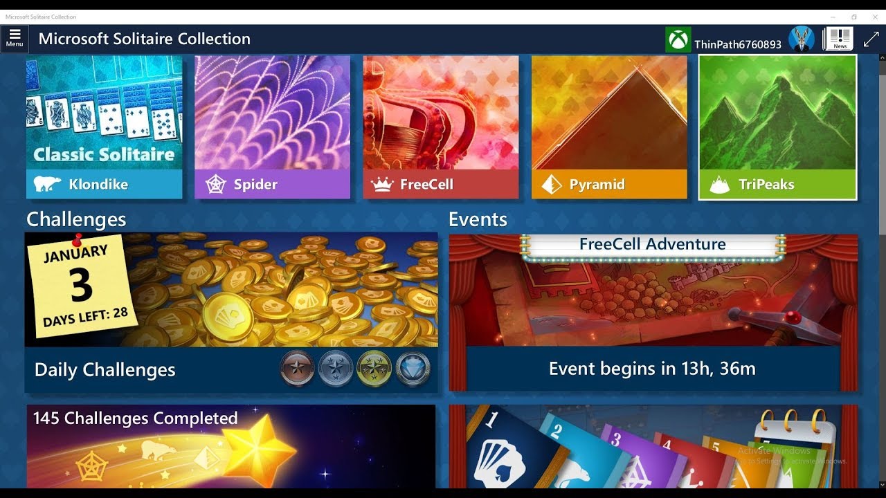 Microsoft Solitaire Collection Challenge 03012019 Youtube