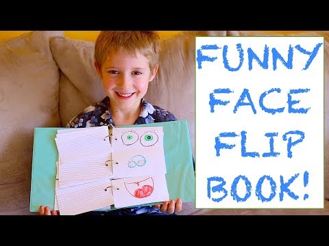 kids-crafts!-funny-face-flip-book!