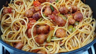 MACARRÃO COM LINGUIÇA 😋