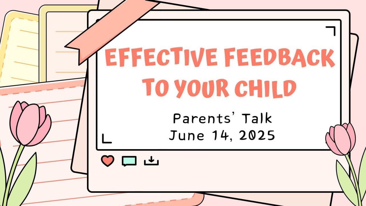 Effective Feedback To Your Child | Parents' Talk | June 14, 2025 - YouTube