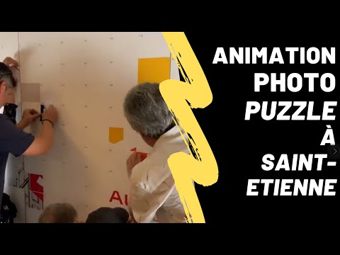 ANIMATION PHOTO - Idée originale pour construire un poster puzzle géant - événement AG anniversaire.