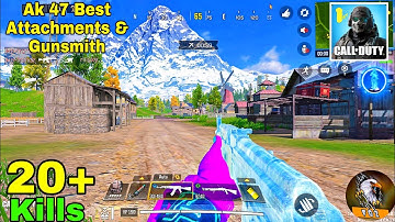 *New* AK 47 Best Attachments & Gunsmith In Call of Duty Mobile Battle Royal