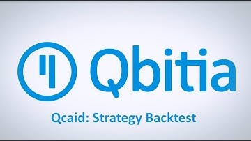 Backtesting of strategies in Qcaid