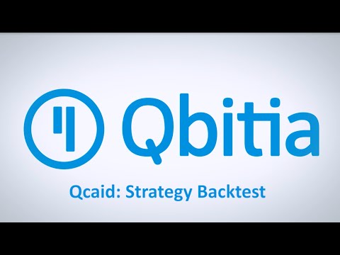 Backtesting of strategies in Qcaid