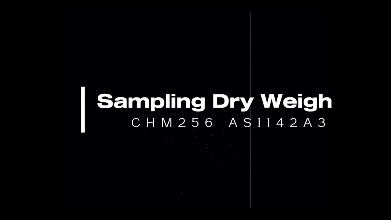 Water Content Determination Through Drying and Weighing