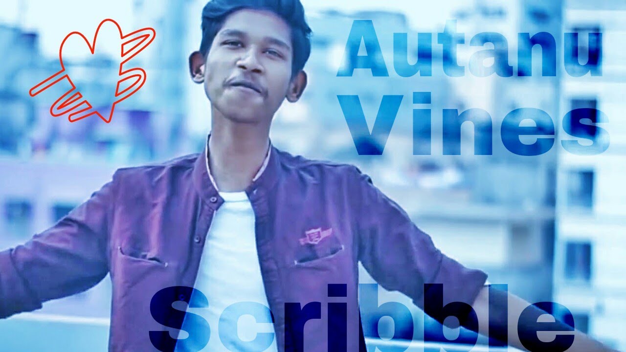 Autanu Vines Scribble Effect Breakdown|scribble effect kinemaster| Funny song | Bangla New Song 2019