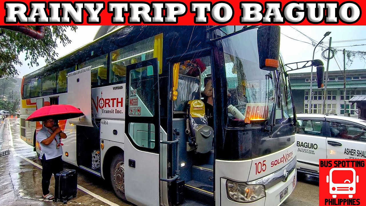 HEAVY RAIN AND THICK FOG TO BAGUIO CITY | SOLID NORTH 104 YUTONG ZK6122HD9