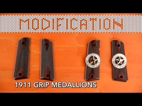 MODIFICATION - 1911 GRIP MEDALLIONS