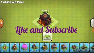 2018 Clash Of Clans Th 5 Trophy, War And Hybrid Base