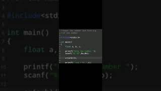 #19| C programming Tutorial For beginners | Coding Exercise 20 #shorts #clanguage