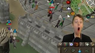 Very Lucky Dark Bow PK LUL - Void Range Pure PKing (stream highlight) - Oldschool Runescape 2007