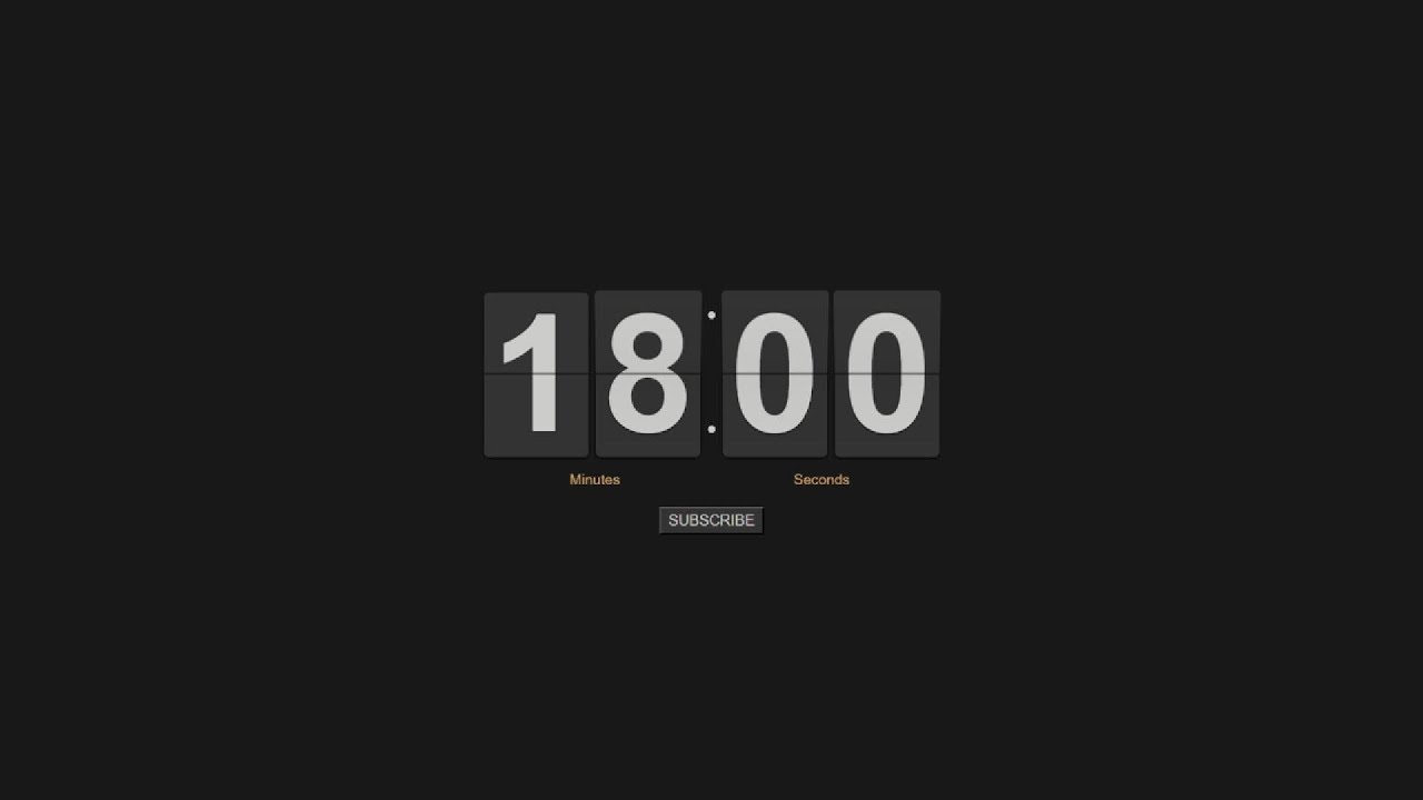 18 Minute Countdown Timer ⏳ - YouTube
