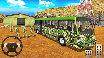 Uphill Mountain Army Bus Driving Simulator Games Android Gameplay