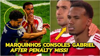 Marquinhos Consoles Gabriel After Penalty Miss! PSG Back-to-Back UCL Champions | Psg Vs Arsenal 