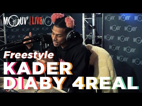 Youtube: KADER DIABY 4REAL : « Freestyle » (Live @Mouv’ Studios)