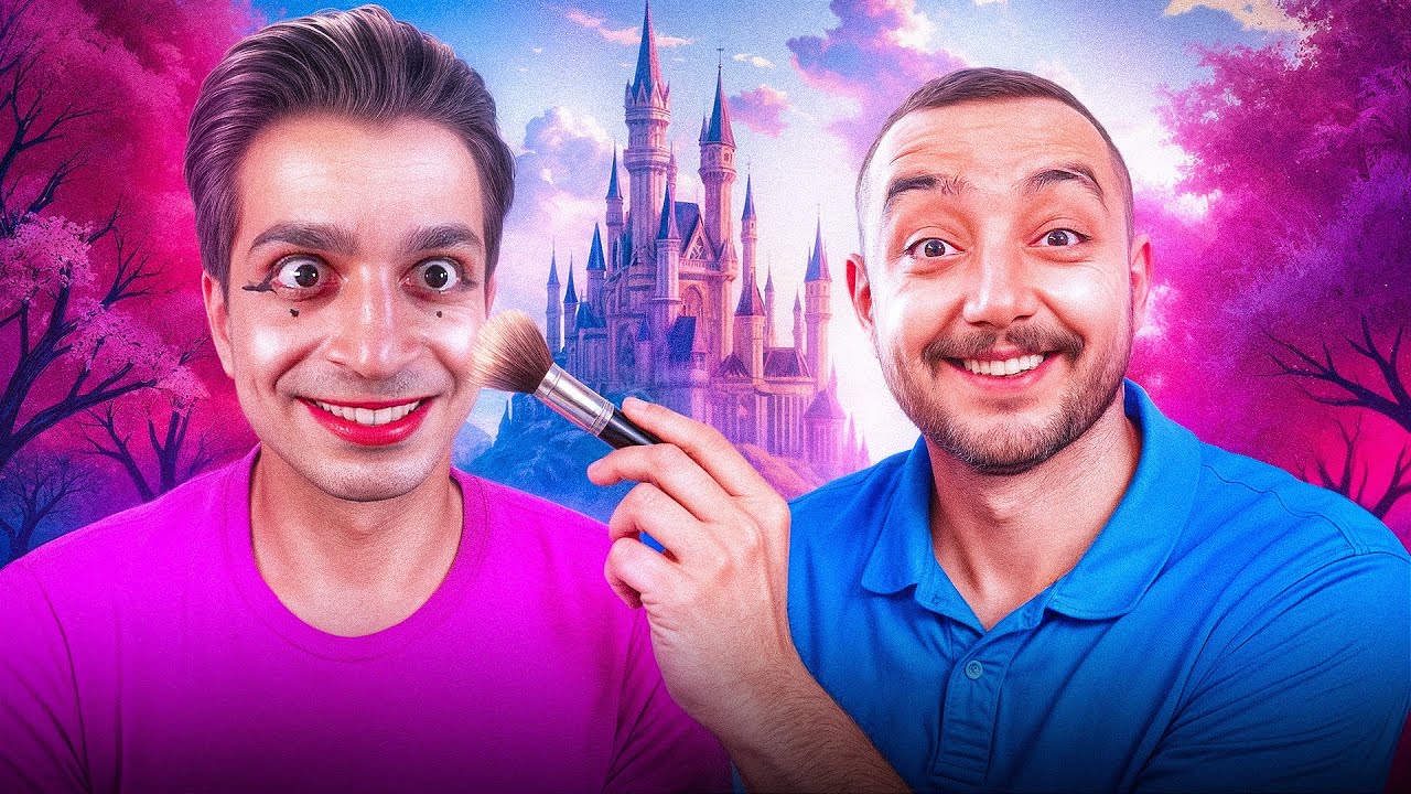 حامی کی ام رو ارایش کردم😂😂😂