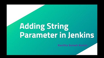 Adding String Parameter in Jenkins