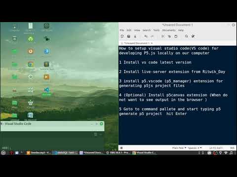 The Best p5.js Setup or Code vscode vs code setup