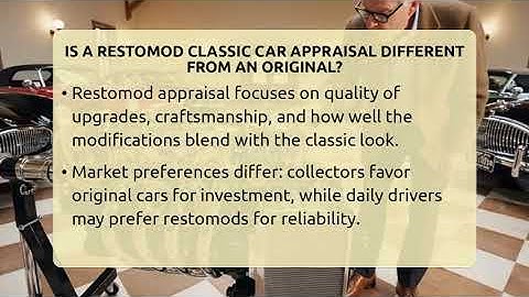 Is A Restomod Classic Car Appraisal Different From An Original? - Car Collector Enthusiasts