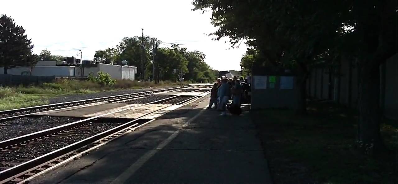 Amtrak rally 82209 East Lansing Train 365 arriving YouTube