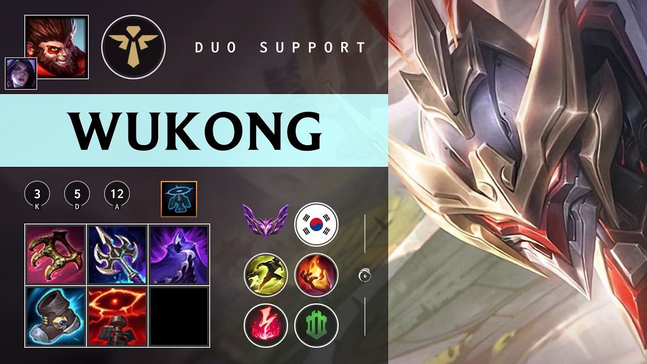 Wukong Support vs Rakan - KR Master Patch 26.04