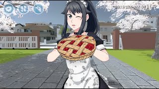 Ayano is making an apple pie highschoolsimulator2018