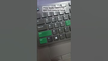 Keyboard Shortcut for opening font menu in Canva. #canva #keyboard #keyboardshortcuts