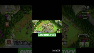 Super Miners OP Attack 🔥⚡#short #shortsfeed #trending #gaming #coc #th17 #superminer