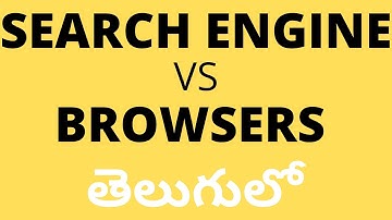 What Is The Difference between Search Engine and Browsers In Telugu