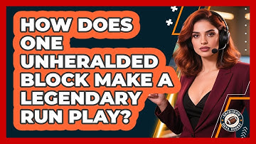 How Does One Unheralded Block Make A Legendary Run Play? - Gridiron Data Digest