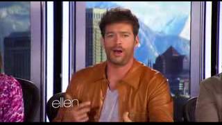 Ellen DeGeneres visits the American Idol Judges 2014