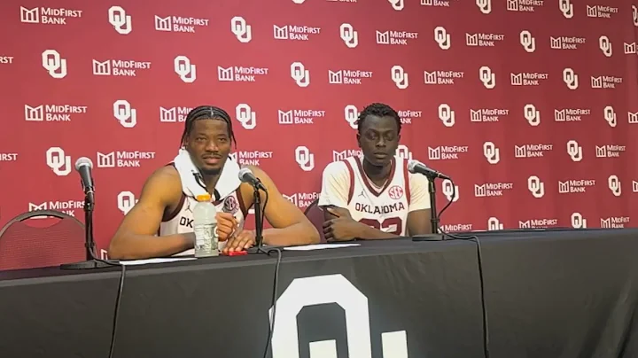 OU Basketball: Kuol Atak & Mo Wague Postgame Interview | Oklahoma 102, St. Francis 66
