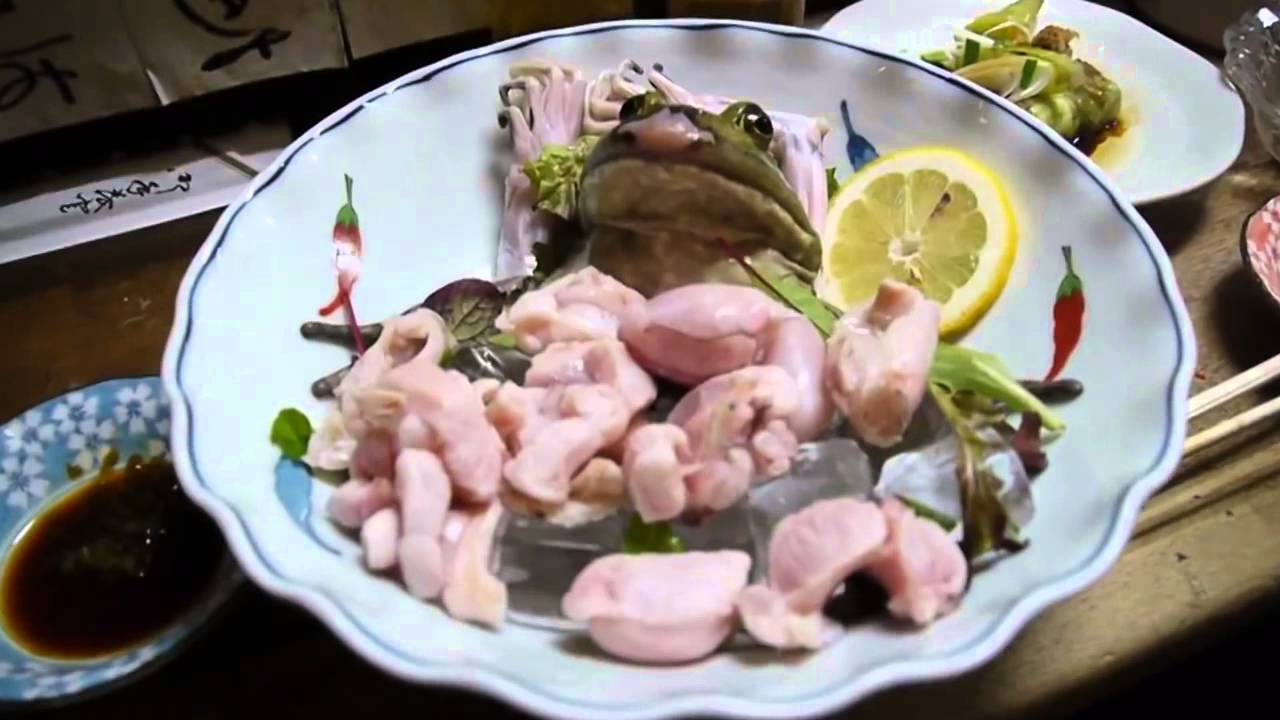 Сашими из лягушки