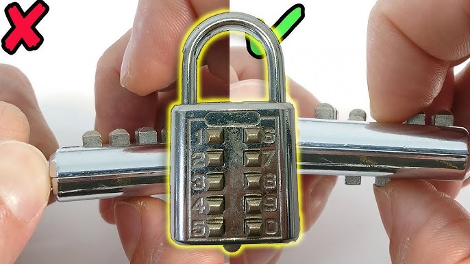 6-Digit Combination Padlock Push Button Locks for Locker Cabinet Silver Tone