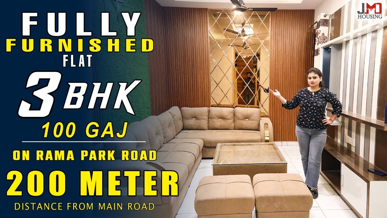 {786161} 100 Gaj 3 Bhk Flat In Uttam Nagar, 3 Bhk Flat On Rama Park