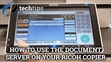 How to use the Document Server on your Ricoh copier || Office Systems Tech Tips