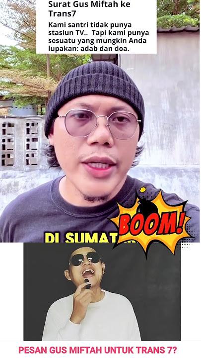 Pesan Gus Miftah Untuk Trans 7 #trans7 #nu #pbnu #gusmiftah #masyarakat #rakyat #netizen #viral #fyp