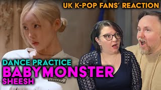 Babymonster - Sheesh Dance Practice Behind The Scenes - UK K-Pop Fans Reaction