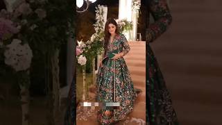 Mehndi Dress Designfull Green Color Frock Gaunbeautiful Dresses Fashion Way