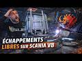 Fabrication d’un échappement inox COMPLET pour notre camion SCANIA V8