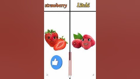 Strawberry Vs Litchi  #shorts #shortfeeds #youtubeshorts #tending #vairalshort #comparison