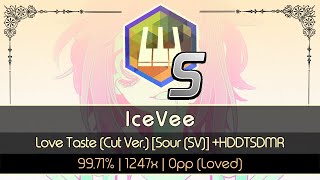 「🎹 osu!mania (4K)」IceVee | Moe Shop - Love Taste (w/ Jamie & Shiki) (Cut Ver.) [Sour (SV)] +HDDTSDMR