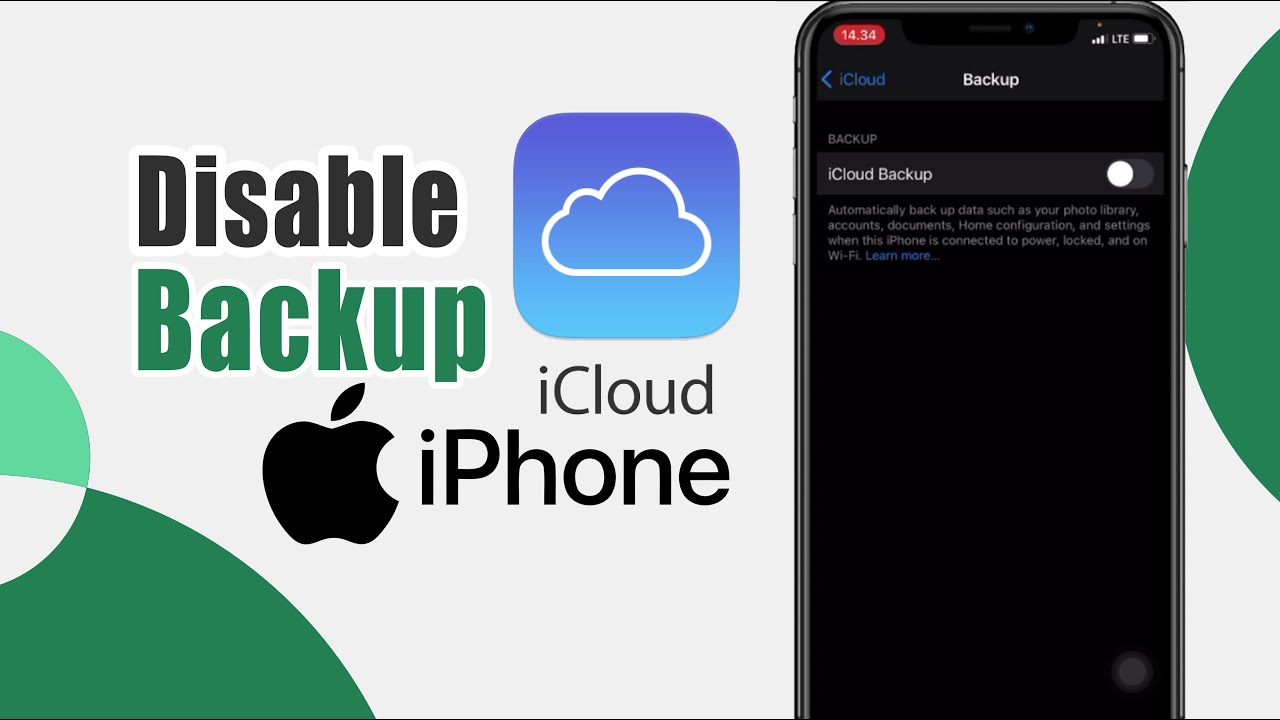 How to Turn Off iCloud Backup on iPhone - YouTube
