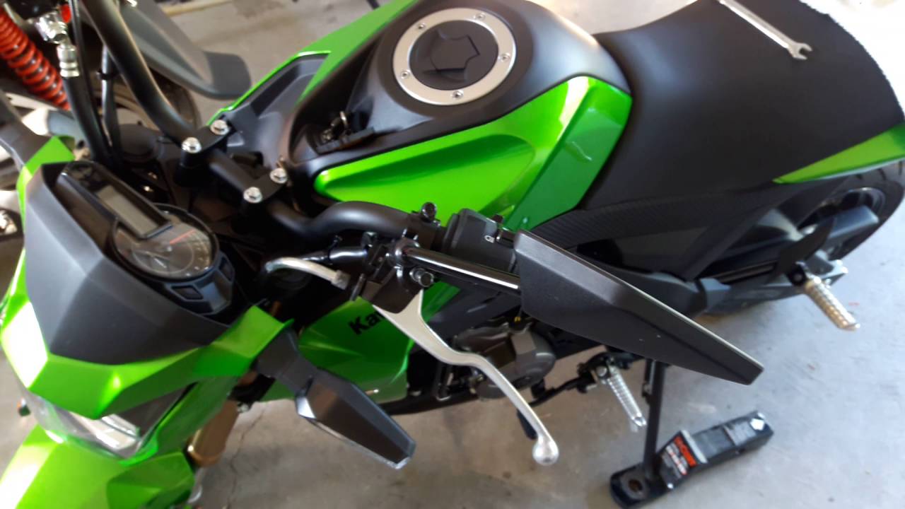 2017 Kawasaki z125 pro adjustable levers. YouTube