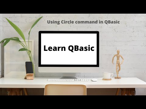 Learn QBasic |  How to draw a colored circle in QBasic