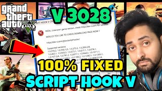 [FIXED] SCRIPT HOOK V CRITICAL ERROR AFTER GTA 5 UPDATE 3028 | Script Hook V | GTA 5 Mods Hindi/Urdu