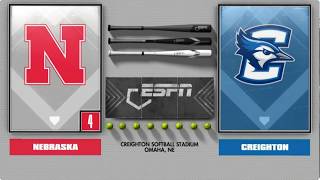 Nebraska vs Creighton | 3-31-2026 | College Softball Full Game Replay