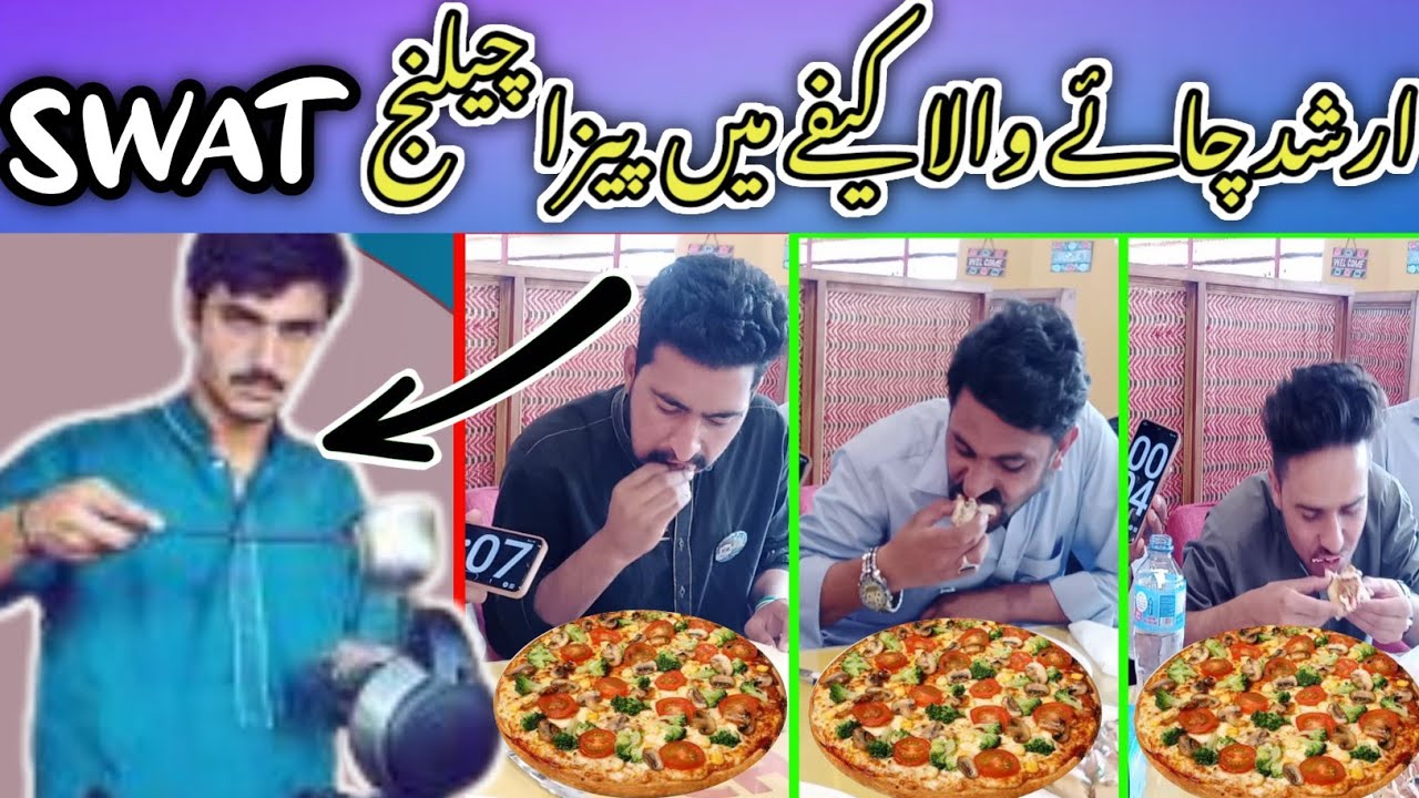 Chai wala cafe mean pizza challenge// pizza eating competition// 
